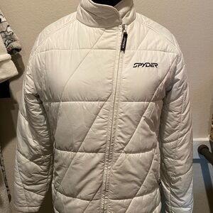 Spyder White ski jacket